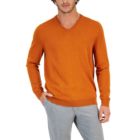 Mens Wool Blend V-Neck Sweater Size S - Picture 1 of 3